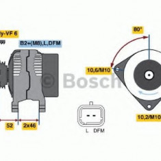 Generator / Alternator PEUGEOT 307 CC (3B) (2003 - 2016) BOSCH 0 986 046 240