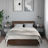 VidaXL Noptiere, 2 buc., gri sonoma, 40x40x55 cm, lemn prelucrat