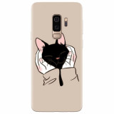 Husa silicon pentru Samsung S9 Plus, Th Black Cat In Hands