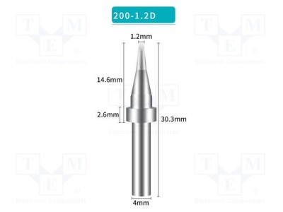 V&amp;acirc;rf şurubelniţă 1,2mm SHENZHEN BAKON pentru staţie de lipit foto
