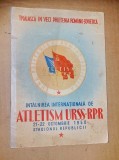 C834-I-Program sportiv-Atletism URSS-RPR 1950-Stadionul Republicii.