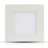 Panou LED patrat incorporabil, 18 W, 1500 lm, 6400 K, aluminiu, lumina alb rece, Alb, General