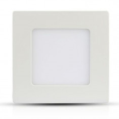 Panou LED patrat incorporabil, 18 W, 1500 lm, 6400 K, aluminiu, lumina alb rece, Alb