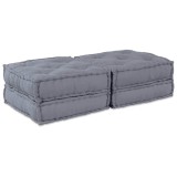 VidaXL Pernă 2 pcs Gri 70 x 70 x 36 cm Poliester