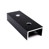 Conector Aluminiu Anodizat 120x45x25 mm pentru Profile 40x40 mm, Panouri Solare Fotovoltaice