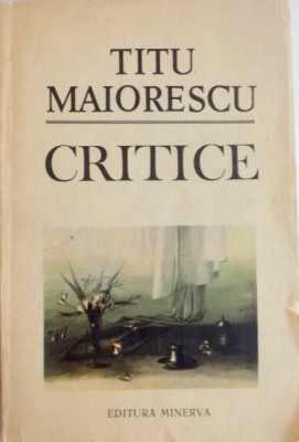 CRITICE de TITU MAIORESCU , 1989 foto