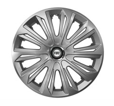 Set 4 capace roti Strong Silver Varnished pentru gama auto Fiat, R14 foto