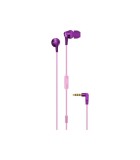 Casti in ureche roz cu mov FUSION Flower Maxell