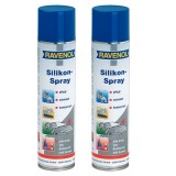 Pachet 2 x spray Ravenol cu silicon pentru metal si plastic 400 ml