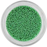 Perle decorative 0,5mm - verde mentă, INGINAILS