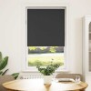 Jaluzea cu role opace negru 65x130 cm lățime material 60,7 cm