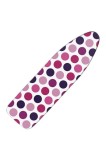 Husă pentru masă de călcat cu elastic, bumbac, 140x50 cm, alb/violet