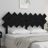 Gossi tablie de pat, negru, 159,5x3x80,5 cm, lemn masiv de pin