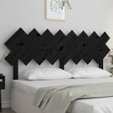 Cumpara ieftin Tăblie de pat, negru, 159,5x3x80,5 cm, lemn masiv de pin