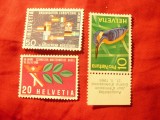 Serie Elvetia 1966 - Protectia naturii , 3 valori