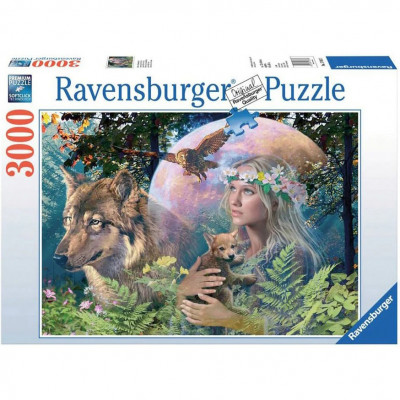Puzzle Ravensburger - Femeia din padure, 3000 piese foto