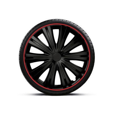 SET CAPACE ROTI 15` NEGRE CU MARGINE ROSIE GIGA R 96922 foto