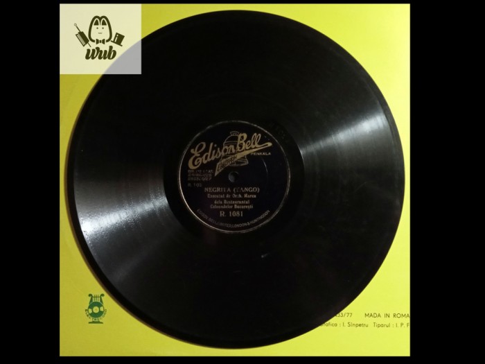Orchestra Marcu Negrita/ Mimosa disc patefon/gramofon