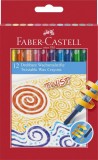 CREIOANE CERATE RETRACTABILE 12 CULORI FABER-CASTELL, Faber Castell
