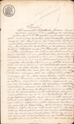 A2678N Procură a comerciantului Mihalache Ionescu din Pitești pentru reprezentare &amp;icirc;n fața instanțelor judecătorești 1907, Pitești foto