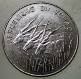 Moneda Ciad 100 Franci 1980, KM#3, Nichel, 25.5mm - Colectie Numismatica Tchad Chad Ciad
