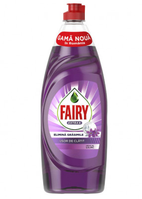 Detergent de vase Fairy Extra+ Liliac 650 ml foto