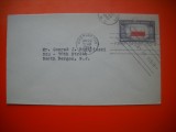 HOPCT PLIC S FDC NR 758 DRAPEL POLONIA- DRAPEL -1943 -SUA -CIRCULAT