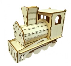 Suport Pixuri si Creioane din Lemn , Design Trenulet