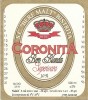 NI501 Etichetă bere blondă superioară Coronița, SC Bere Malț Bistrița, &icirc;nceputul anilor 1990