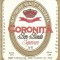 NI501 Etichetă bere blondă superioară Coronița, SC Bere Malț Bistrița, &icirc;nceputul anilor 1990