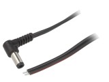 Cablu Alimentare DC 5,5/2,5 Negru 0,5m 2x0,75mm2