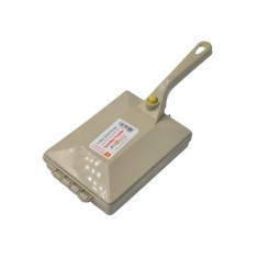 Perie de covor, role, 3 role, model simplu, maner detasabil, 16 x 12 cm, galben