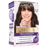Vopsea de par permanenta Excellence Cool Creme 4.11 Saten Ultra-Cenusiu, 192ml, L&#039;Oreal Paris