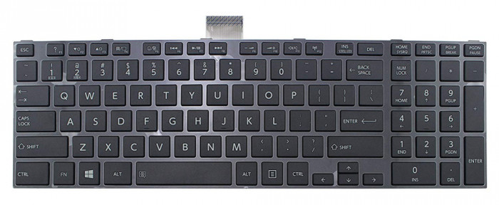Tastatura laptop, Toshiba, Satellite S50-A-10R, neagra