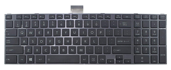 Tastatura laptop, Toshiba, Satellite L55D-A, neagra