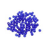 Set 250 margele plastic Cracked, diametru 6 mm, 30 g, Albastru, Crisalida