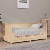 VidaXL Pat de zi fără saltea 75x190 cm din lemn masiv de pin