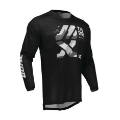 Tricou (bluza) cross-enduro Thor model Launchmode Forge culoare: negru/alb/gri