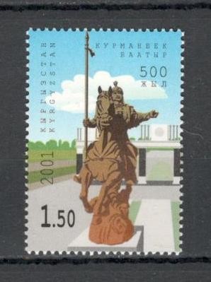 Kirgizstan.2001 500 ani nastere K.Baatyr-erou national MK.15 foto