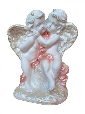 Statueta decorativa, Inger, Roz, 36 cm, DVAN0029-2G foto
