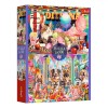 Puzzle Trefl 2x500 piese, Pisici &amp; C&acirc;ini cu Dulciuri, Multicolor, Accesorii animale, Caini/Pisici