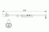 Senzor de avertizare,uzura placute de frana AUDI A8 (4H) (2009 - 2016) BOSCH 1 987 474 506