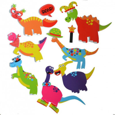 Stickere Dinozauri - set de joaca pentru baie foto