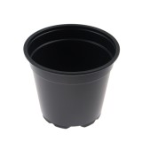 Ghiveci pentru rasad, polipropilena, rotund, negru, 13 x 10 cm
