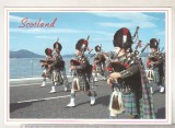 Bnk cp Muzica - Anglia - Formatia Dornoch Pipe Band - cimpoieri, Necirculata, Printata