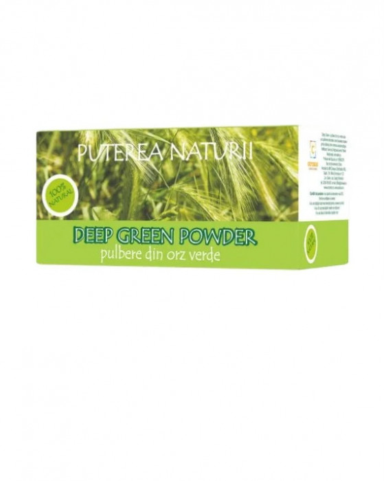 Promoţie: 2+1 Gratis! Deep Green Powder &ndash; Pulbere din Orz verde