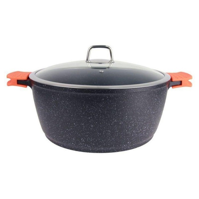 Cratita marmorata Bohmann, 2.2 l, 20 cm, capac inclus Cratita marmorata Bohmann, 2.2 l, 20 cm, capac inclus