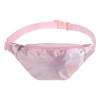 Borseta Copii Curcubeu Inimioara Argintie, Curea Roz Reglabilă, 22cm, Poliester - Fete, Accesorii Moda