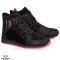 Ghete pentru scuter - motocicleta Urban femei All Season Ixon model Freaky WP LS culoare: negru/fuchsia (roz) (100% waterproof) 39