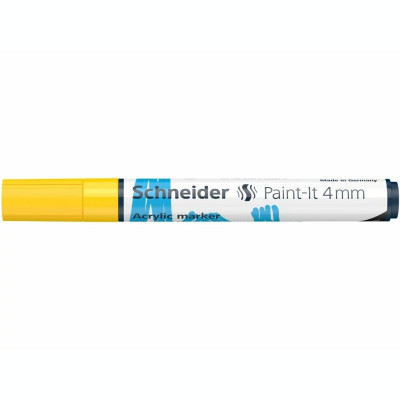 Marker cu vopsea acrilică Paint-It 320 4 mm Schneider Galben foto